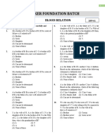 Blood Relation - DPP 01 (English) II Banker Foundation 2023 (Pre+Mains)
