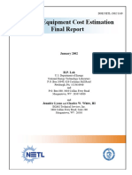 DOE Report Cost Estimation