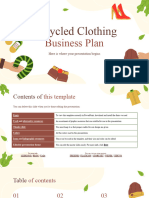 Recycled Clothing Business Plan by Slidesgo