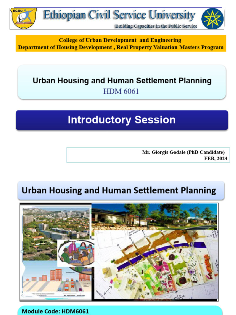 01 Presentation One HID6061 - Introductory Session | PDF | Learning ...