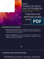 Importance and Applications of Data Communication