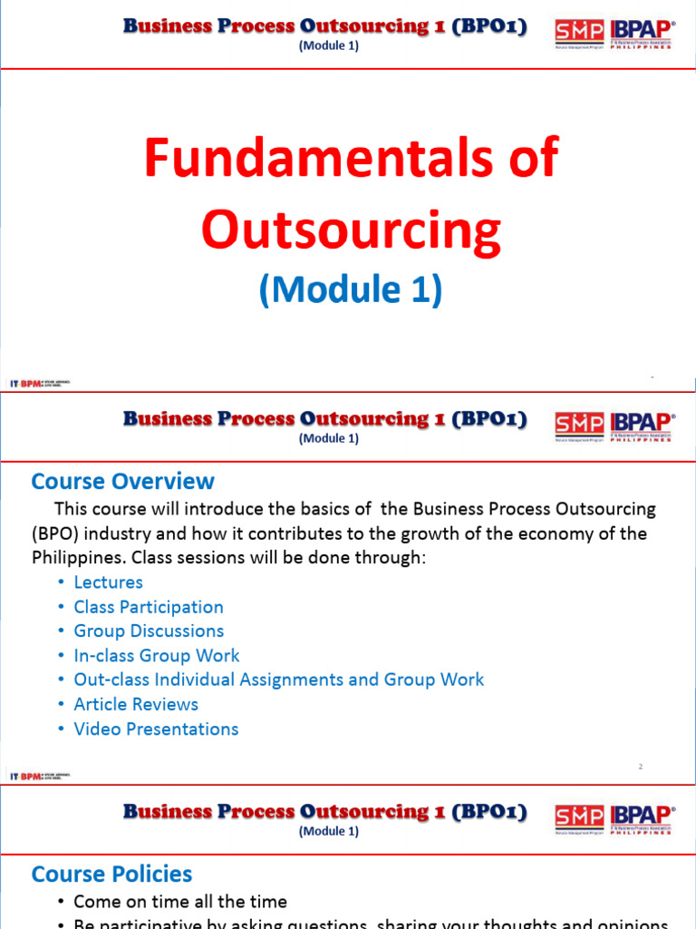 Introduction to Business Process Outsourcing | PDF | Outsourcing ...