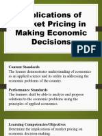 Module 4 Implications of Market Pricing in Making Economic Decisions