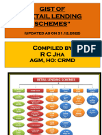 Gist of Retail Lending Schemes As On 31.12.2022