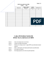 Buku BPD Model E.3 Data Kegiatan BPD