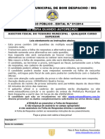 Só Abra Quando Autorizado: Prefeitura Municipal de Bom Despacho / MG