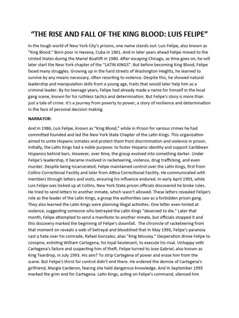 The Rise and Fall of The King Blood | PDF | Criminal Law | Justice