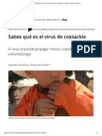 Sabes Qué Es El Virus de Coxsackie - Secretaría de Salud - Gobierno - Gob - MX