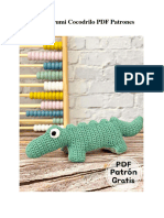 Facil Amigurumi Cocodrilo PDF Patrones