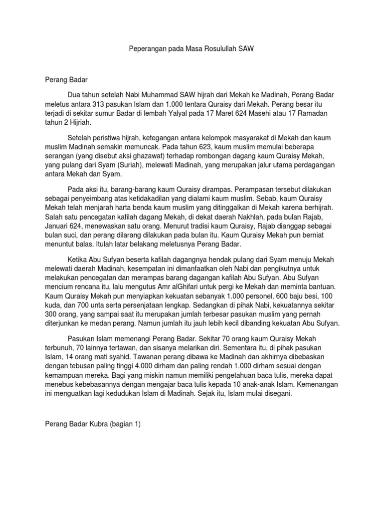 Perang Badar Pdf