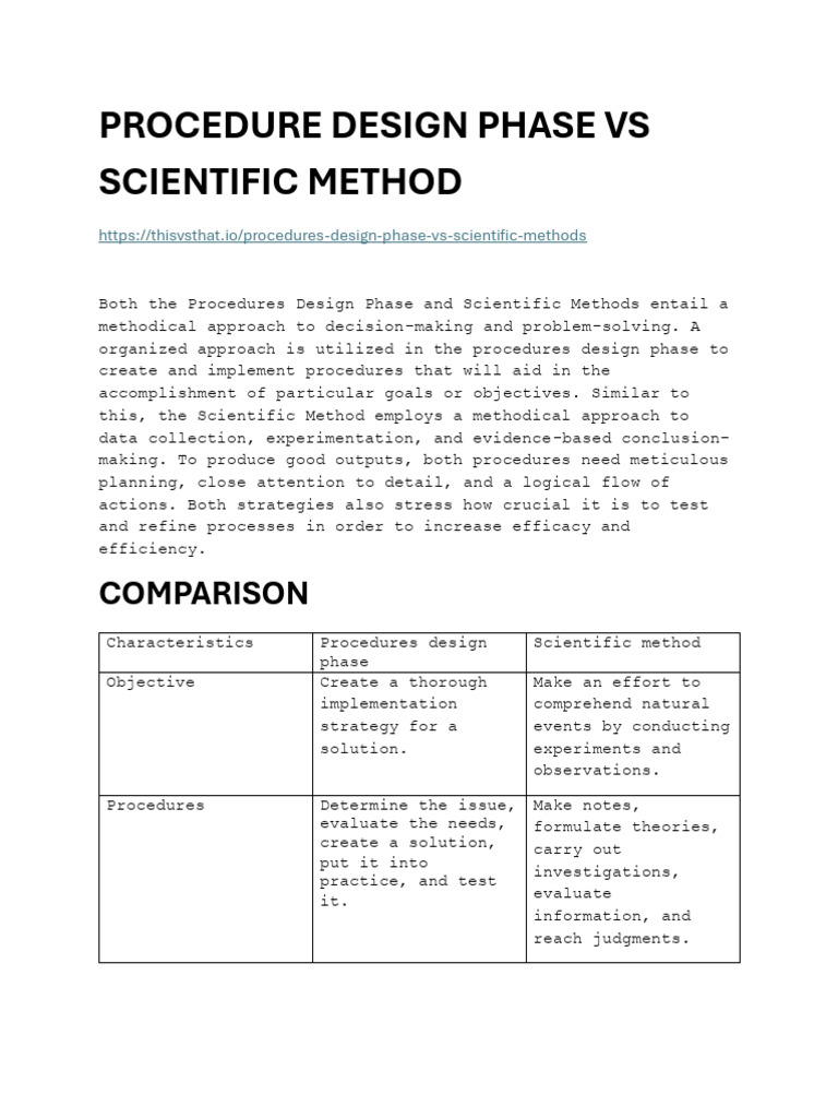 Design vs. Scientific Methods | PDF