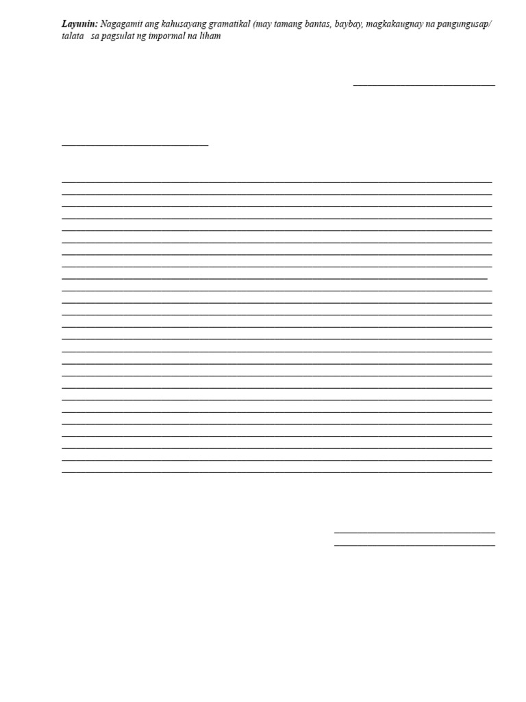 Impormal Na Liham | PDF
