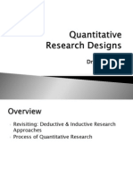 ARM Lecture Quantitative Research Approaches