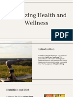 Optimizing Health and Wellness