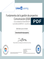CertificadoDeFinalizacion - Fundamentos de La Gestion de Proyectos Comunicacion 2018