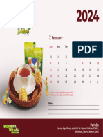 Feb Kalender Meja 2024