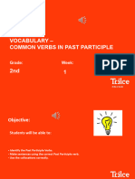 ING - 2° - Common Verbs in Past Participle (Classroom)