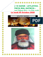 Nuit Du 18 Safar Leylatoul Katmiya Wa Khatmiya