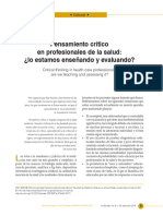 Tema3 - Pensamiento Crítico en Profesionales de La Salud