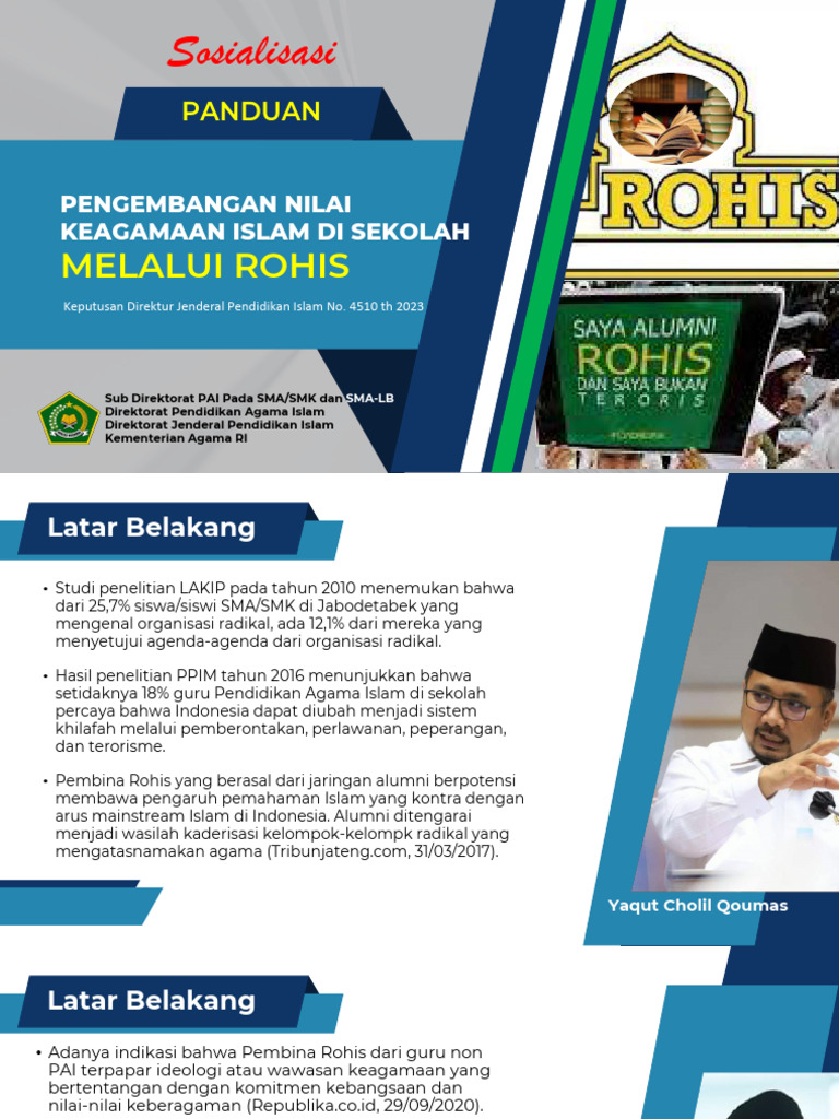Pedoman Pengembangan Rohis di Sekolah | PDF | Karier & Perkembangan