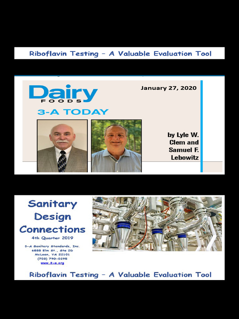 Riboflavin Testing for CIP Spray Coverage | PDF | Industrial Processes