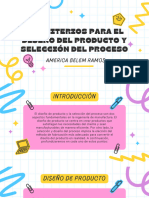 2.1 Criterios para El Diseño Del Producto y Selección Del Proceso