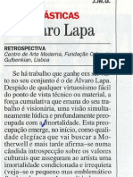 Álvaro Lapa. Retrospective, Por. Visao, 22. 09.1994
