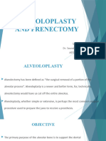 Alveoloplasty and Frenectomy
