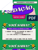 Aula de Redação Colorido Retrô Verde Apresentação