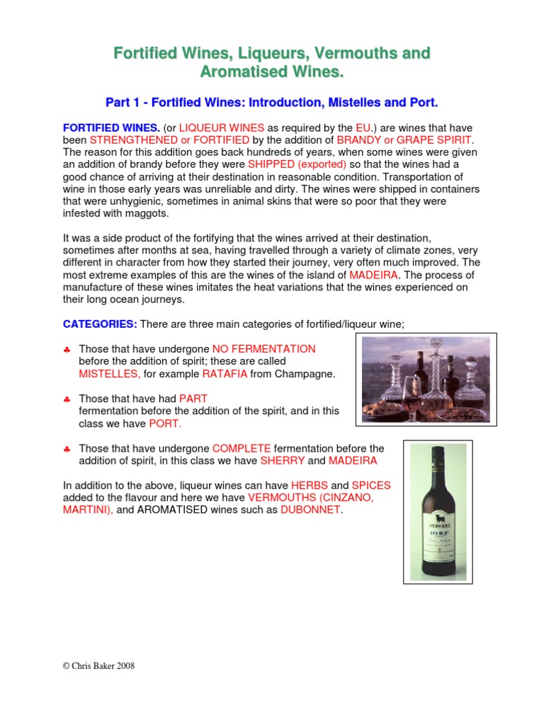 PDF) Port wine and Madeira wine (1932-1933 and 1940-1972): a