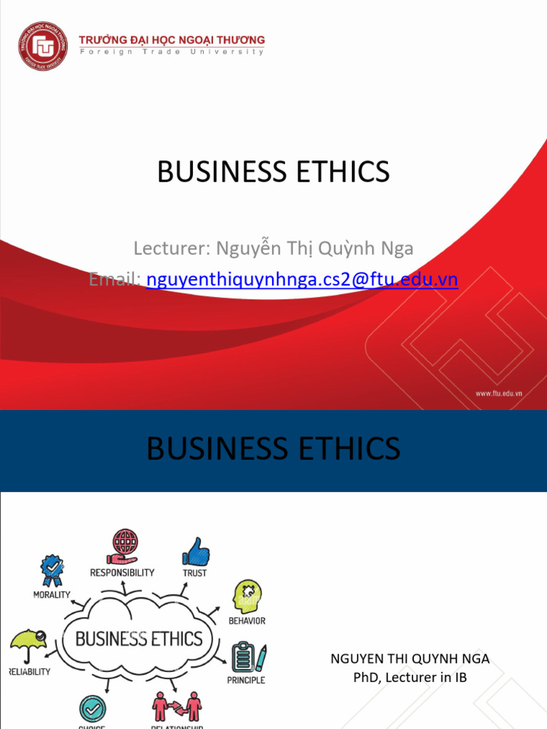 Business Ethics Course Overview | PDF | Business Ethics | Morality