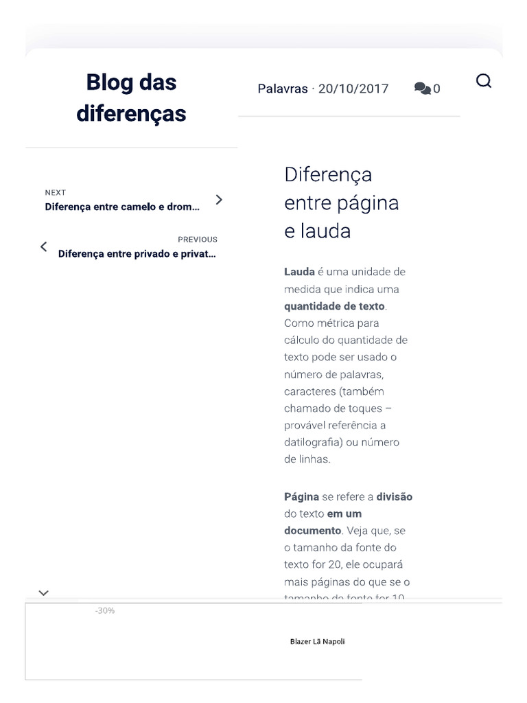 Página e Lauda | PDF