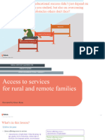 Lesson Slides - Access To Services For Rural and Remote Families - Edrolo