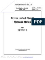 CNF6212 UVC Like Driver Release Notes