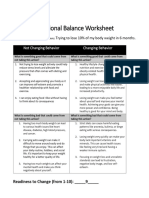 Decisional Balance Worksheet