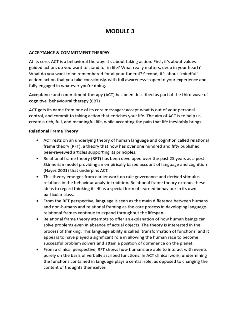 Module 3 | PDF | Mindfulness | Thought