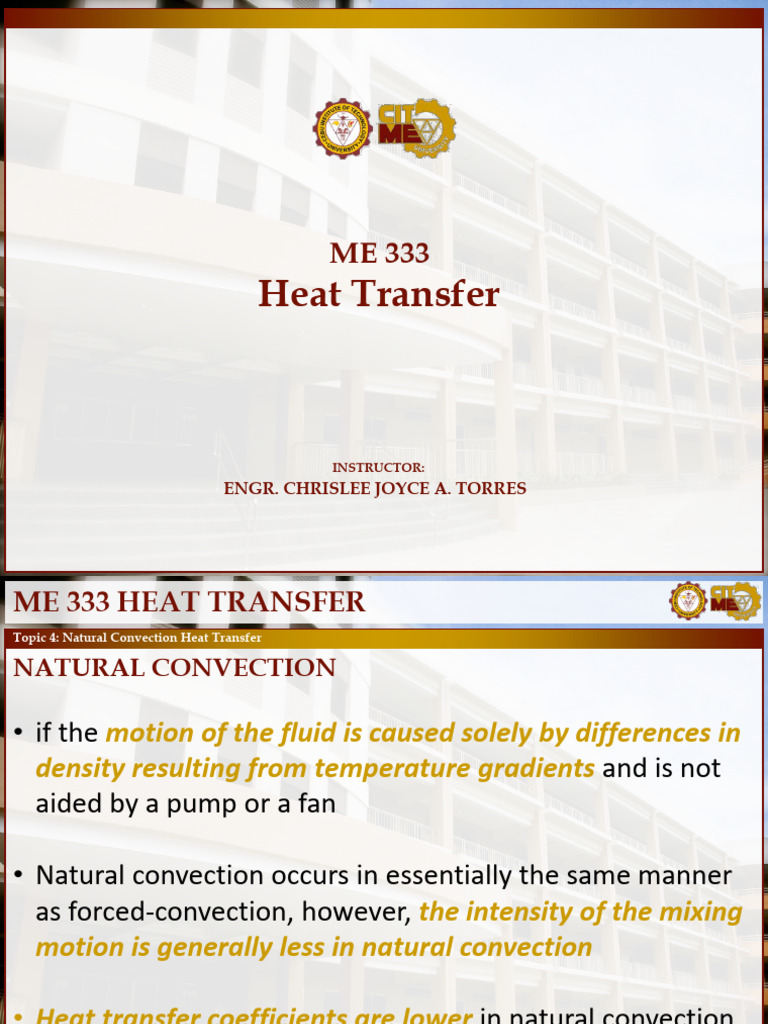 Natural Convection Heat Transfer Explained | PDF | Convection | Heat ...