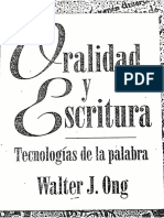 Oralidad y Escritura