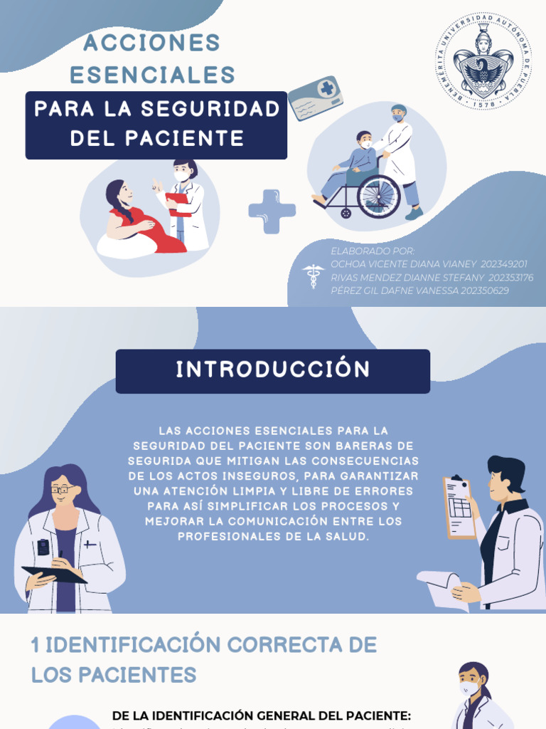 Acciones Esenciales para la Seguridad del Paciente | PDF | Cirugía ...