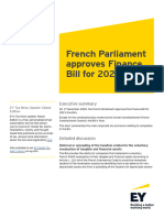 Ey French Parliament Approves Finance Bill For 2021