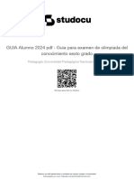 Guia Alumno 2024 PDF Guia para Examen de Olimpiada Del Conocimiento Sexto Grado