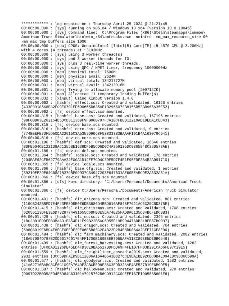 Game Log | PDF | Text File | Thread (Computing)