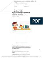 Propiedades de La Multiplicación y La División de Números Naturales - Escolar - ABC Color