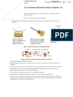 Sound CBSE Class 8 Science Notes - Chapter 13