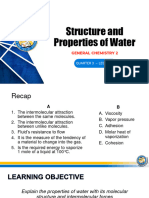Structure and Properties of Water: General Chemistry 2