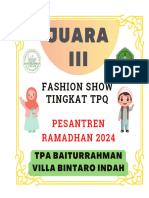 Juara 3 Fashion Show