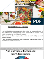 Dietary Factors With Anti- Nutritional Effects