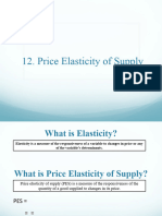 12 Price Elasticity of Supply