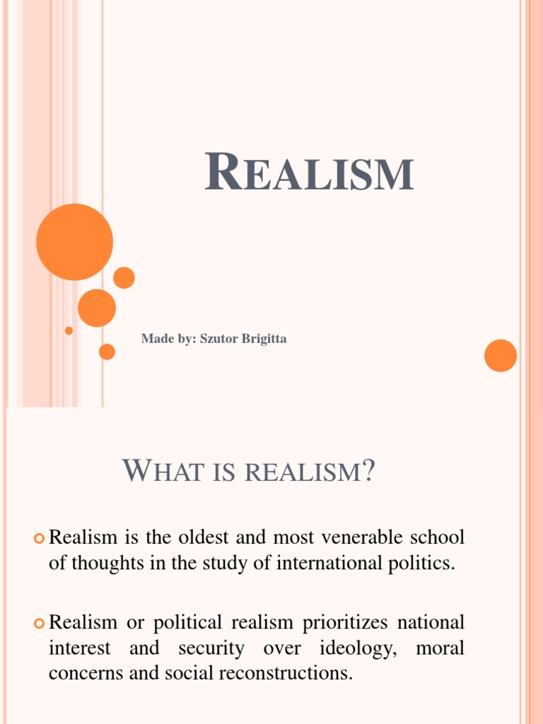 Realism International Relations International Politics