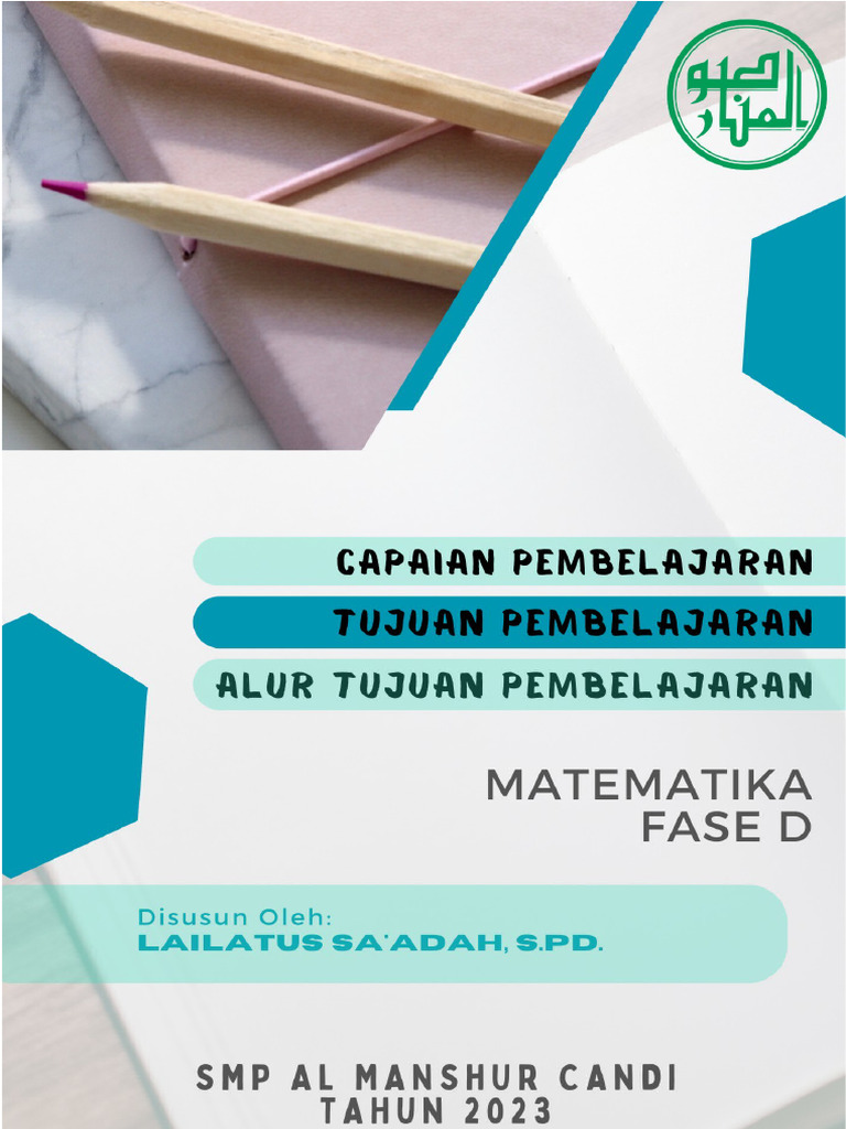 Capaian Pembelajaran Matematika SMP | PDF | Metode & Bahan Ajar | Seni